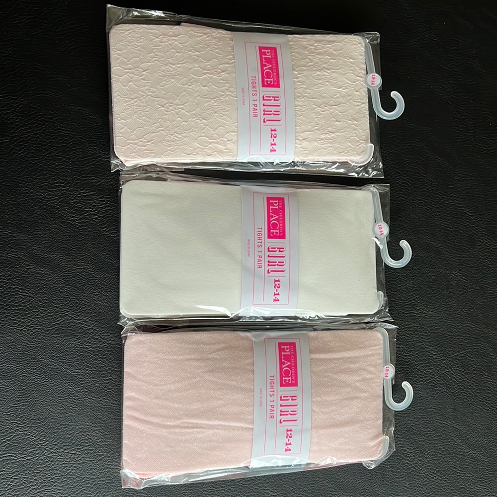 The Children’s Place bundle of Girls tights, size 12-14